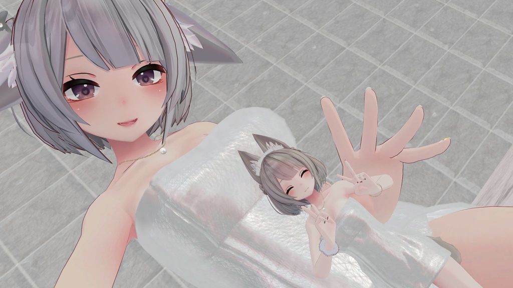 【真央・班霞対応追加!】 温泉羽衣【10アバター対応】#BREAK_3D