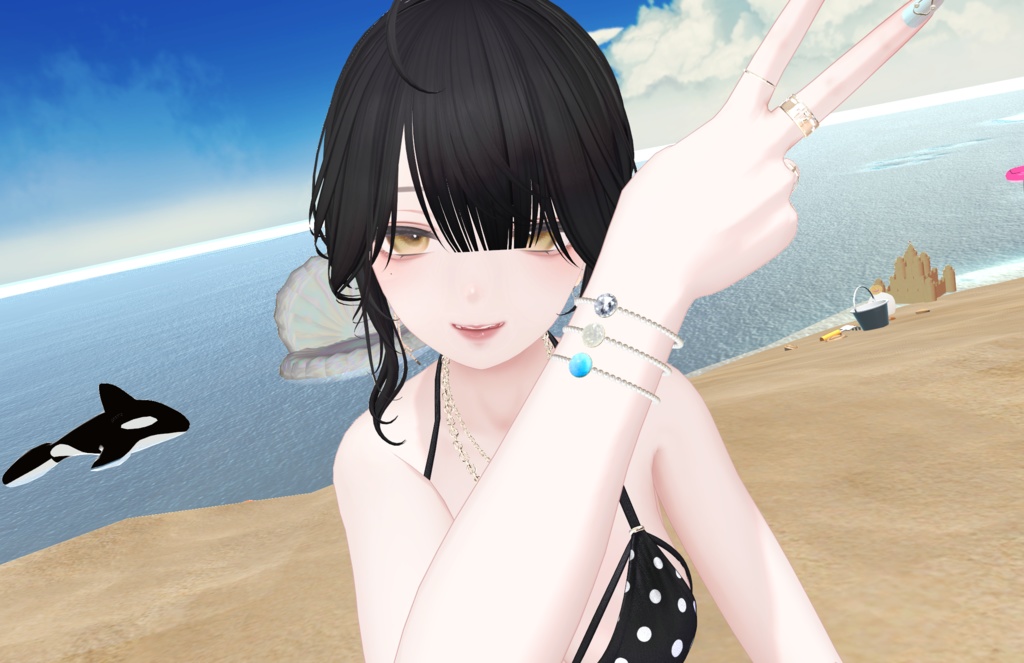 【無料配布】Pearl bracelet【Just真珠採集1周年】#BREAK_3D