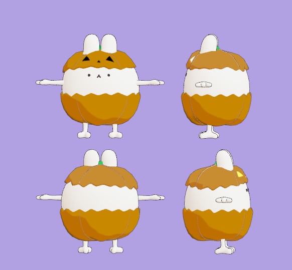 【無料配布】かぼちゃセット for ゆきふすべ/わたこめこ #BREAK_3D【VRChat ハロウィン】