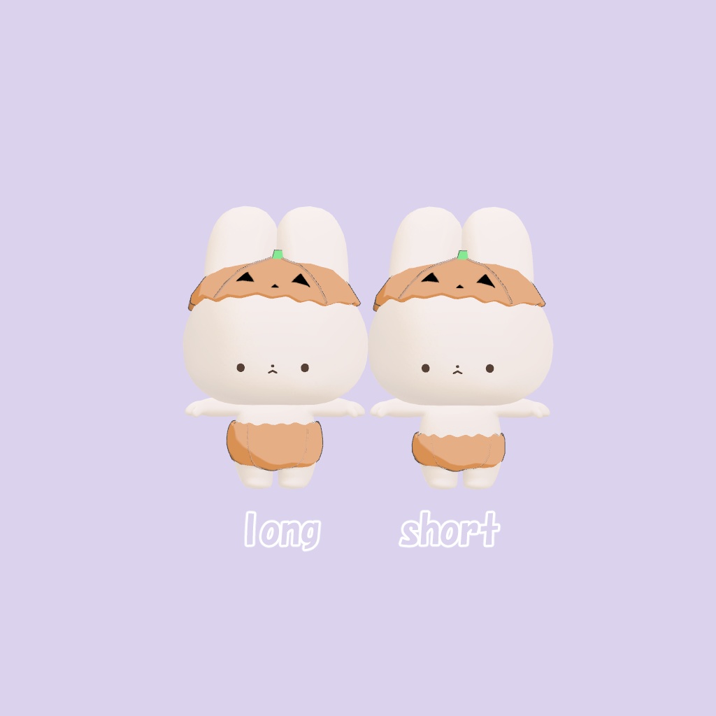 【無料配布】かぼちゃセット for ゆきふすべ/わたこめこ #BREAK_3D【VRChat ハロウィン】