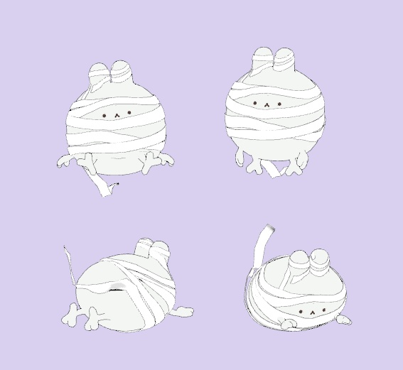 【VRChat】ミイラセット for ゆきふすべ/わたこめこ対応 #BREAK_3D【ハロウィン】