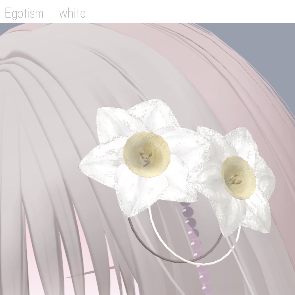 【VRChat】Egotism³ 【髪飾り】#BREAK_3D