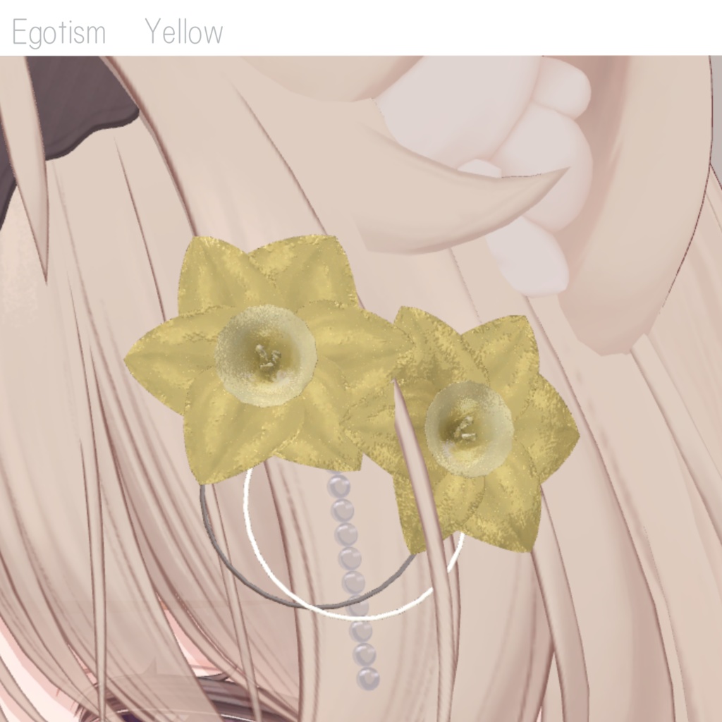 【VRChat】Egotism³ 【髪飾り】#BREAK_3D