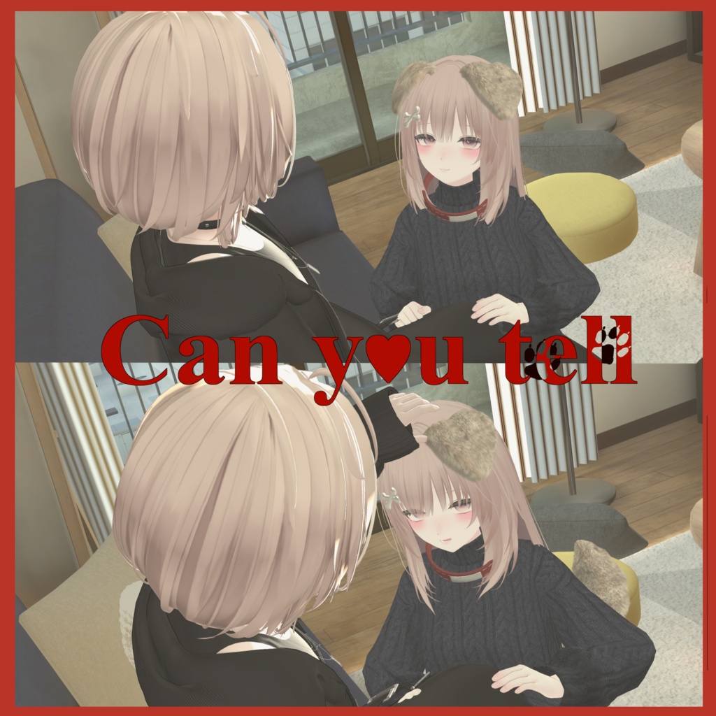 【VRChat】Can you tell / 撫でると尻尾が動く!犬耳犬尻尾【8アバター対応】#BREAK_3D