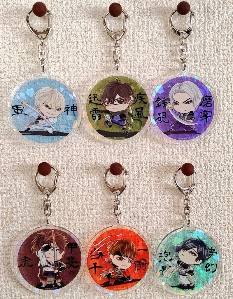 【お一人様限定】戦闘アクキー全武将入り(ノベルティ付き)セット