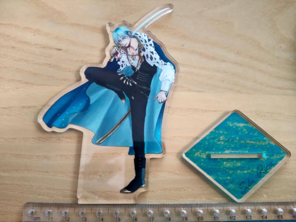 イケメン王子・戦闘等身アクスタ(ルーク・シルヴィオ・下衆ベルちゃん回し蹴り・騎士ベルちゃん)