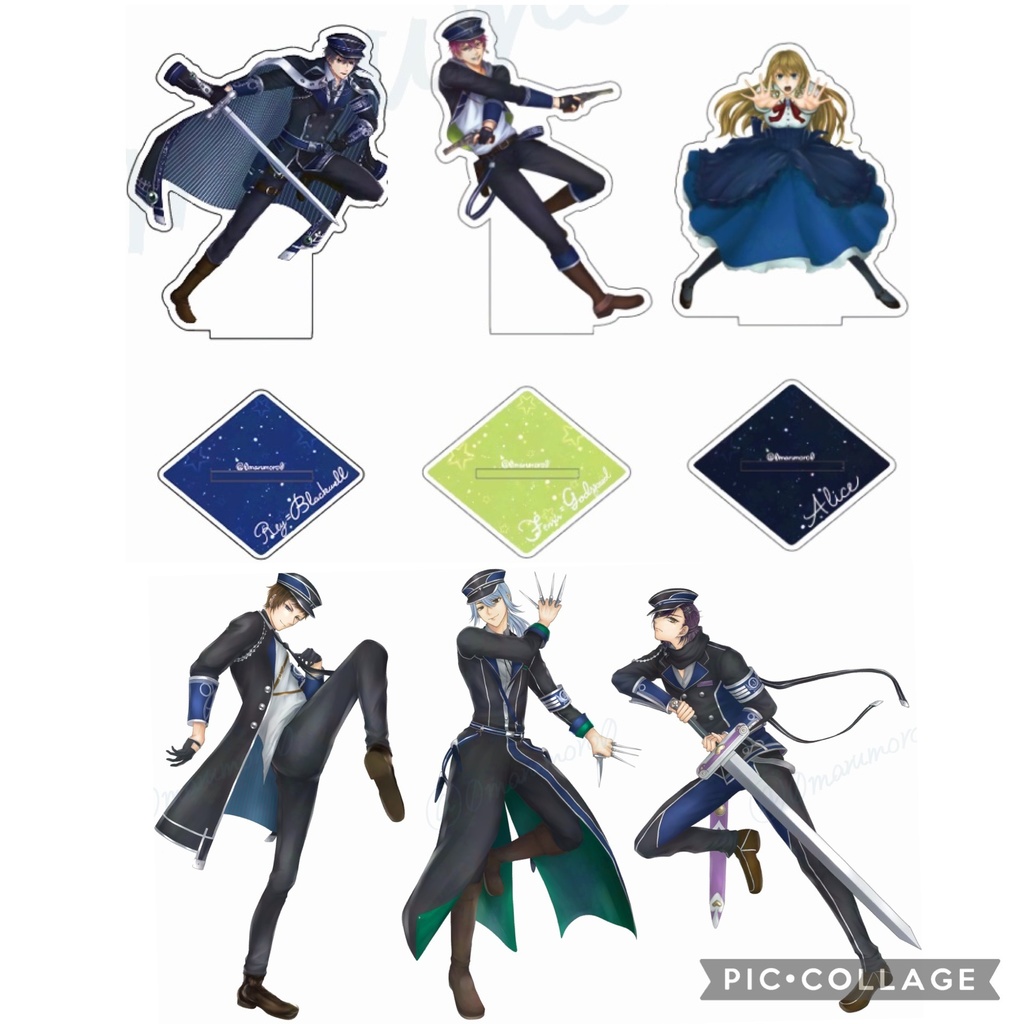 【⋆⸜𝐧𝐞𝐰⸝⋆受注頒布】イケメン革命・戦闘アクスタ(レイ・フェンリル・シリウス・ルカ・セス・アリス)