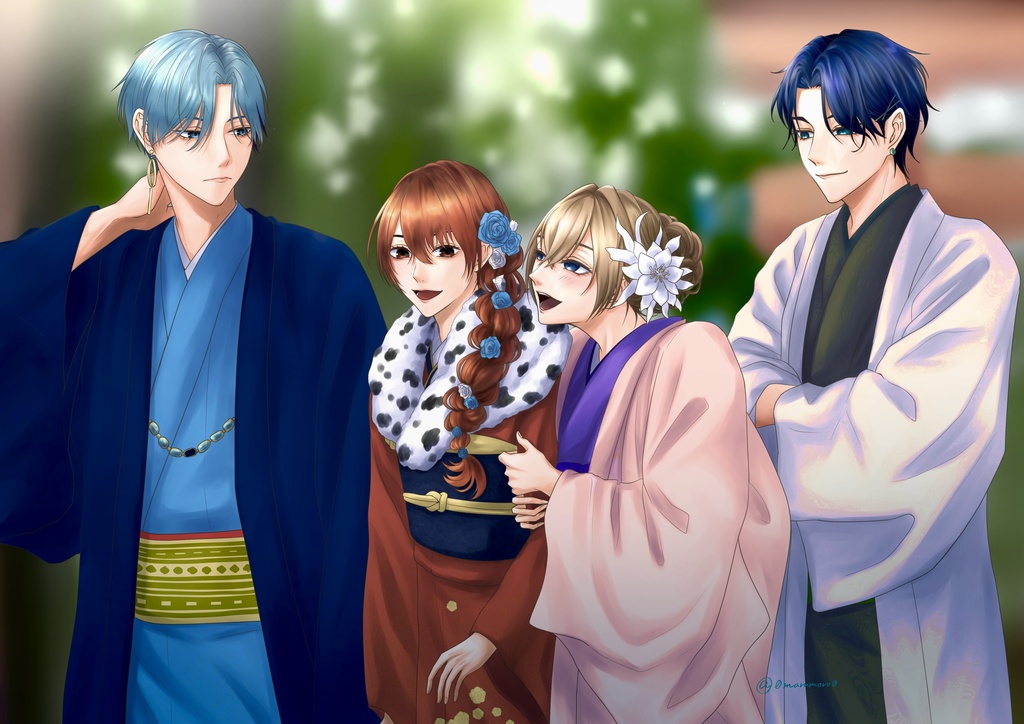 ※匿名配送&海外代行専用*⋆⸜新刊⸝⋆*イケメンヴィラン・ニカ本編配信前総集本『Schwanensee~Variation~』フルカラー全40頁(全年齢対象)