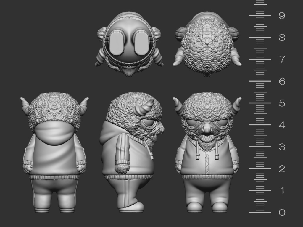 【3Dプリンター出力用】ジャージモンスターNo.5