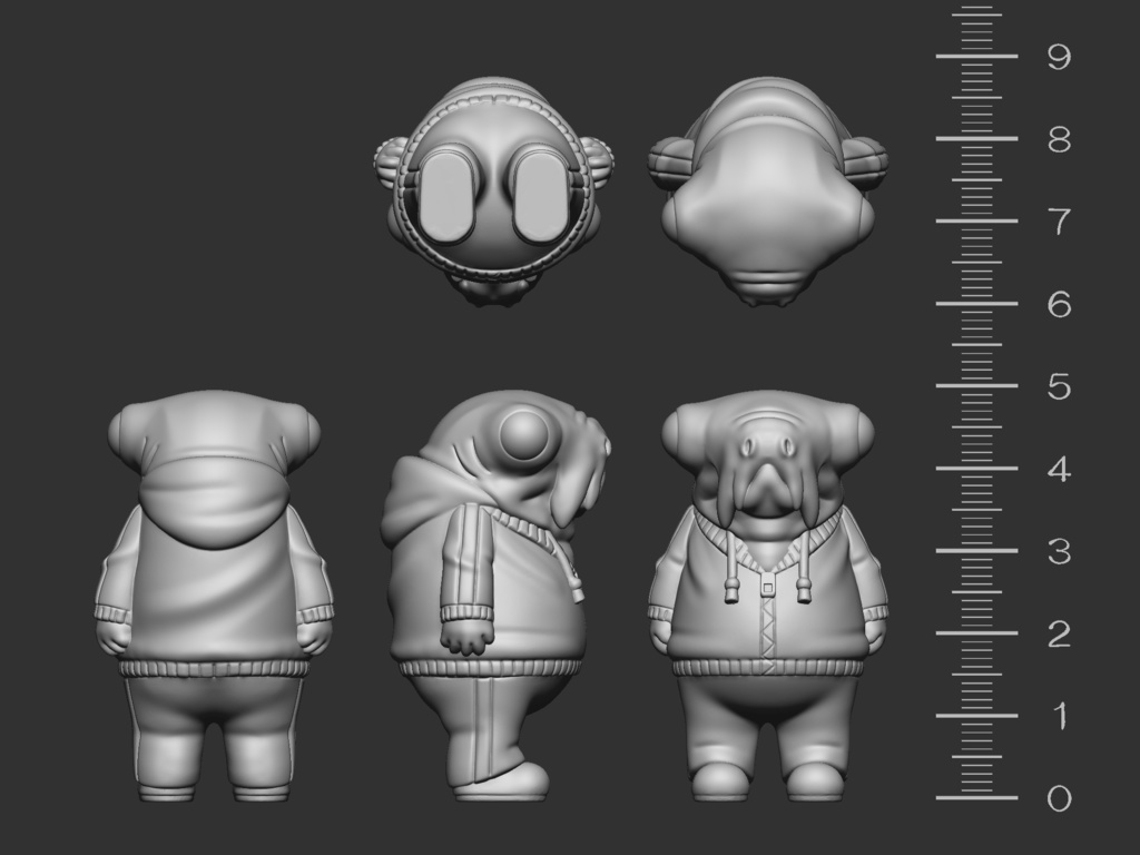 【3Dプリンター出力用】ジャージモンスターNo.6