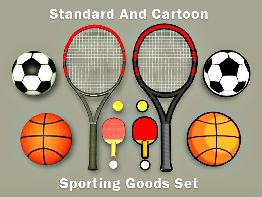 【3Dモデル】スポーツ用品