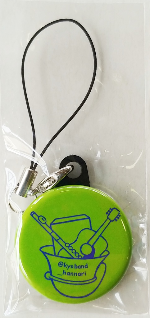 京バンドロゴ缶バッジ　緑