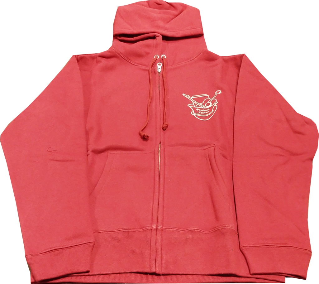 京バンド　パーカー　赤　サイズＳ