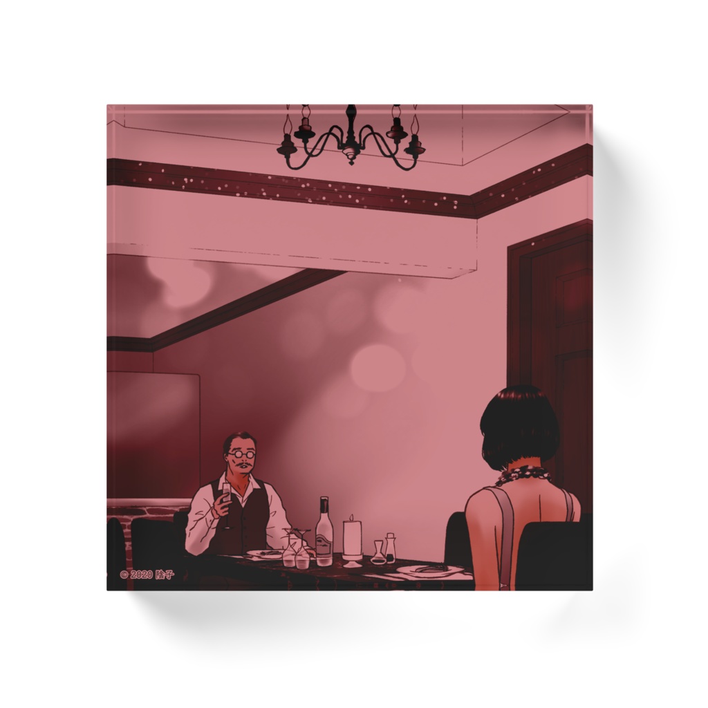 アクリルブロック(Ep7 P09-1/クリアピンク)