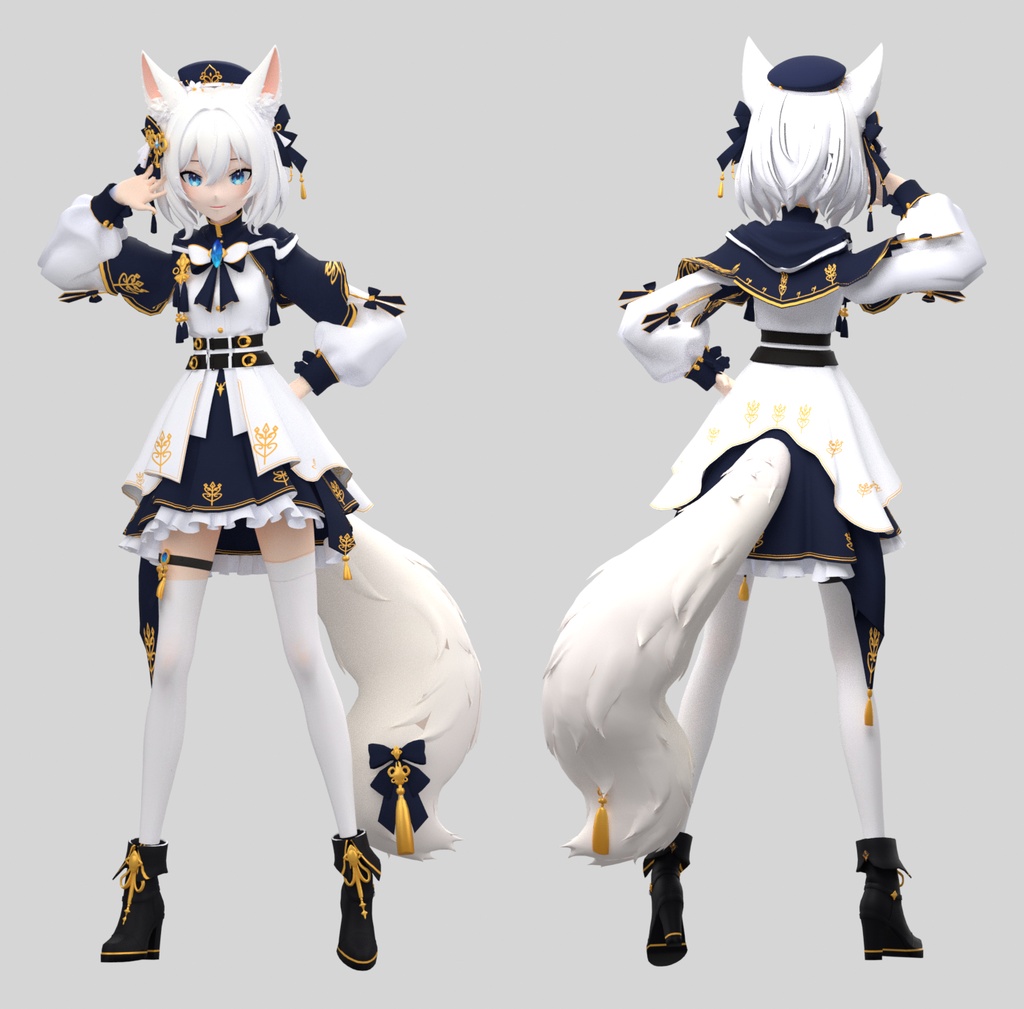 Ryuneru / オリジナル3Dモデル / AIで作成 / Original 3D model