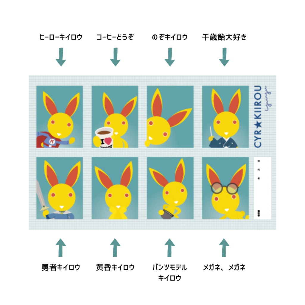 証明写真に”絶対ならない”証明写真風ステッカー
