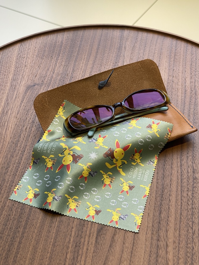 キイロウと馬蹄の開運マイクロファイバークロス