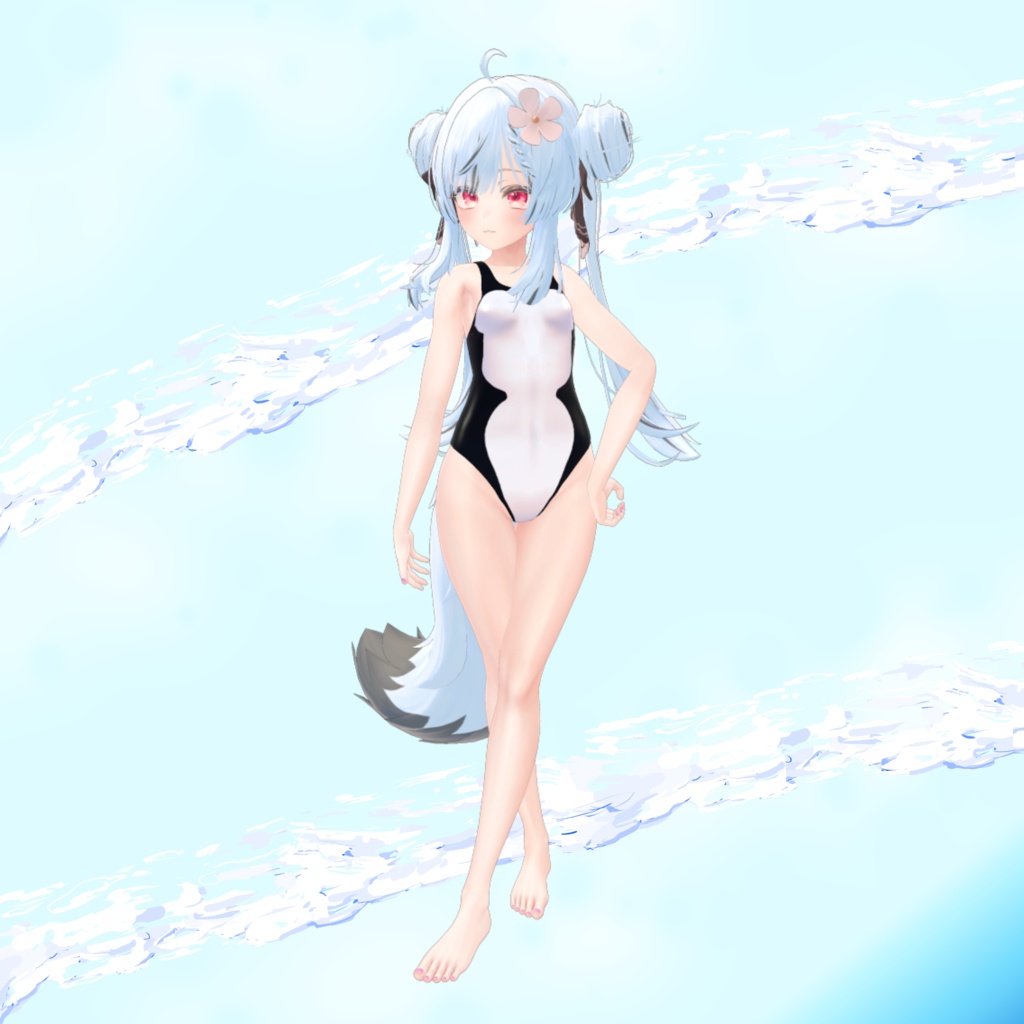 【マヌカ対応】シャチ水着