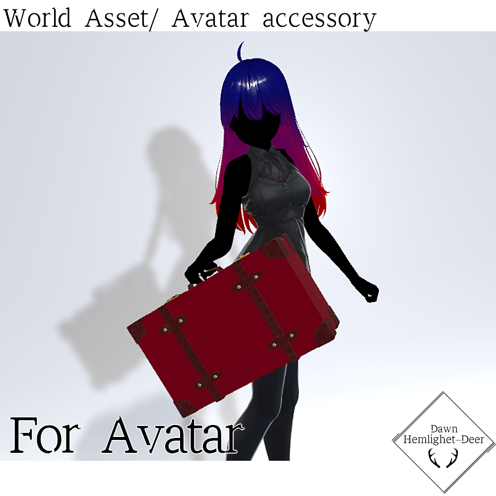 [VRChat] Suitcase /Avatarアクセサリー付 [World asset] - Dawn by Hemlighet-Deer ...