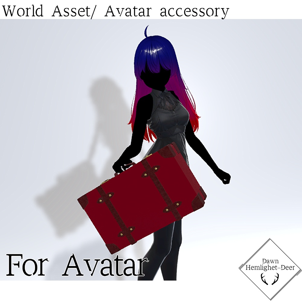 [VRChat] Suitcase /Avatarアクセサリー付 [World asset] - Dawn by Hemlighet-Deer ...