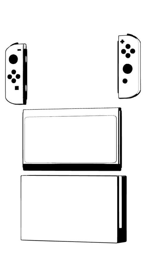 switchやボタンのついてるゲーム機+オマケの輪っか