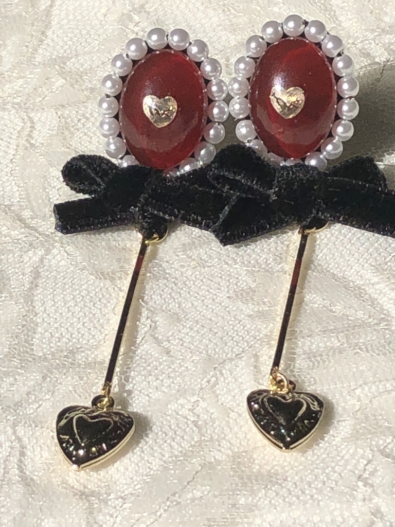 ゴシックヴァンパイアイヤリング【オーバル】