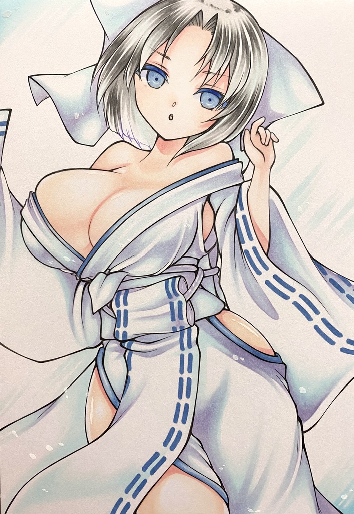 直筆イラスト☆閃乱カグラ☆雪泉