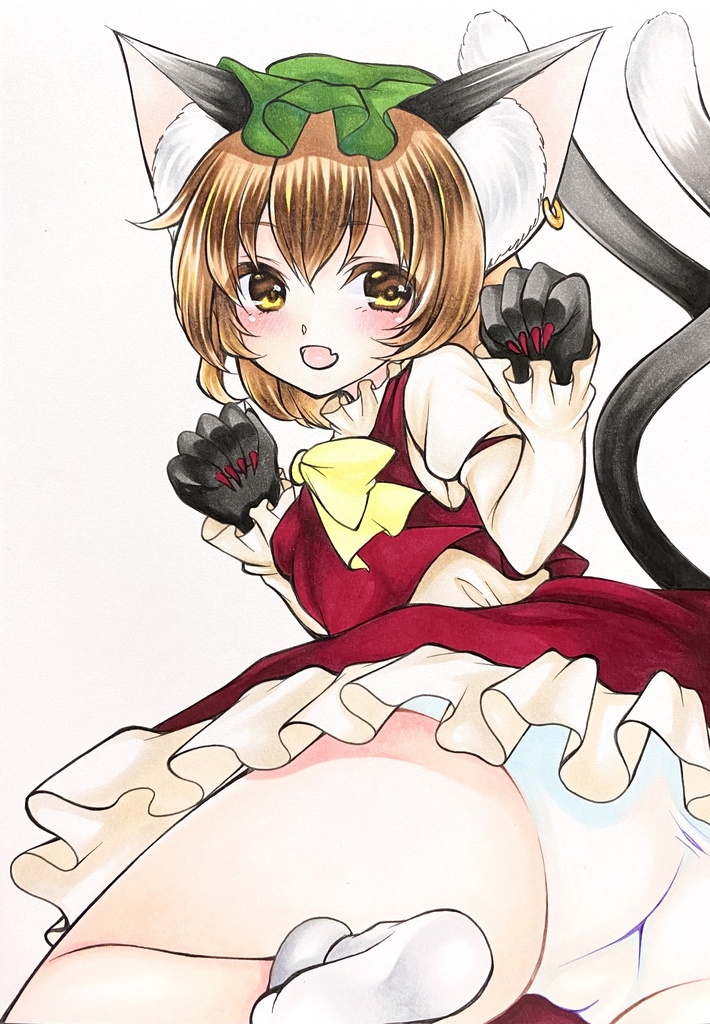 直筆イラスト☆東方Project☆橙