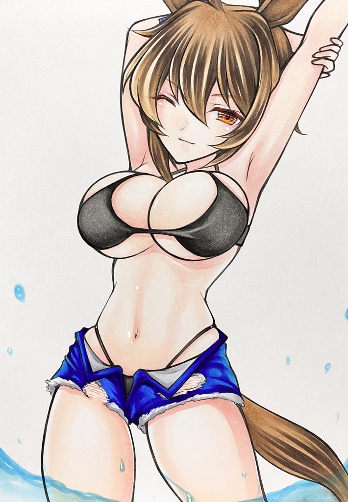 直筆イラスト☆ウマ娘プリティーダービー☆アグネスタキオン