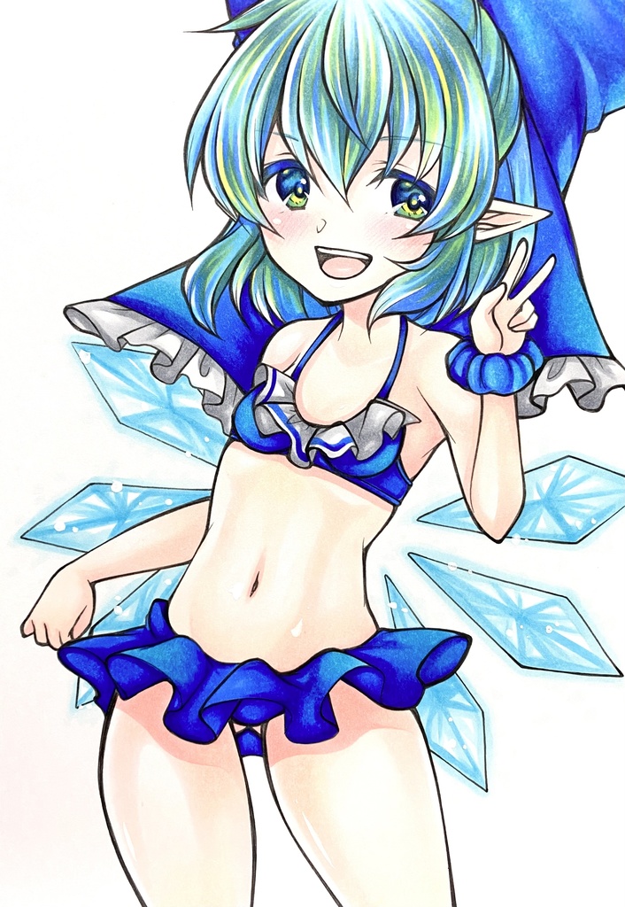 直筆イラスト☆東方Project☆チルノ