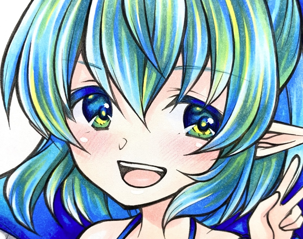 直筆イラスト☆東方Project☆チルノ