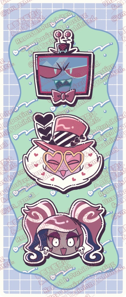 Veesアクリルキーホルダー【水色】