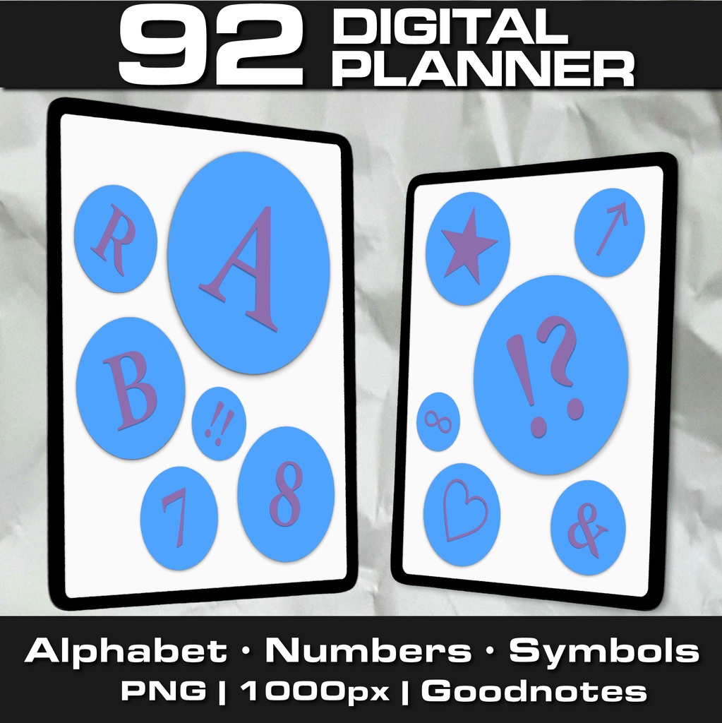 デジタルステッカーセット【Lagoon Blue × Purple (ラグーンブルー × パープル) 】