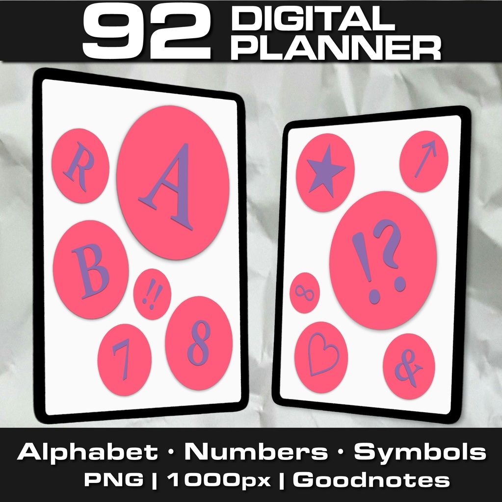 デジタルステッカーセット【Sunset Pink × Purple (サンセットピンク × パープル) 】