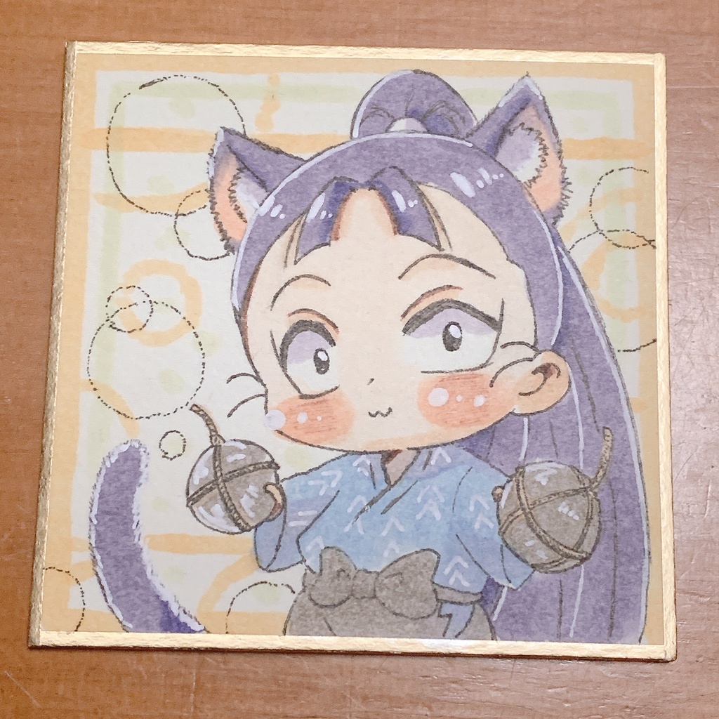 豆色紙イラスト　立花仙蔵