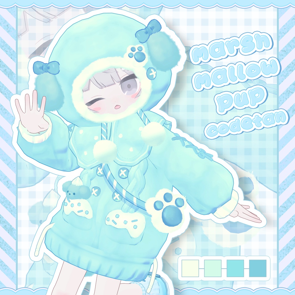 🐶Marshmallow Pup【複数アバター対応】