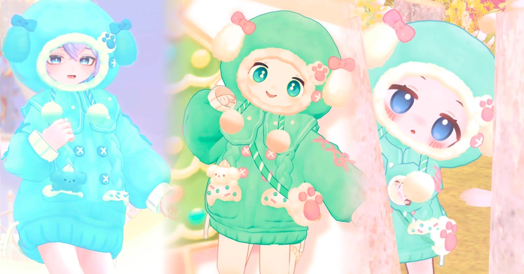 🐶Marshmallow Pup【複数アバター対応】