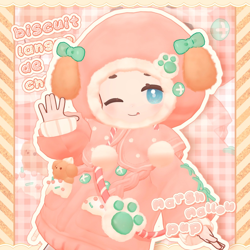 🐶Marshmallow Pup【複数アバター対応】