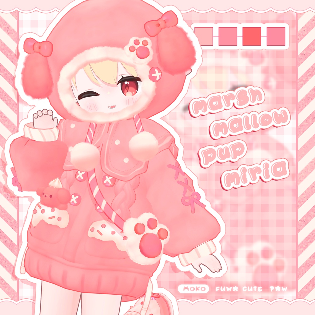 🐶Marshmallow Pup【複数アバター対応】