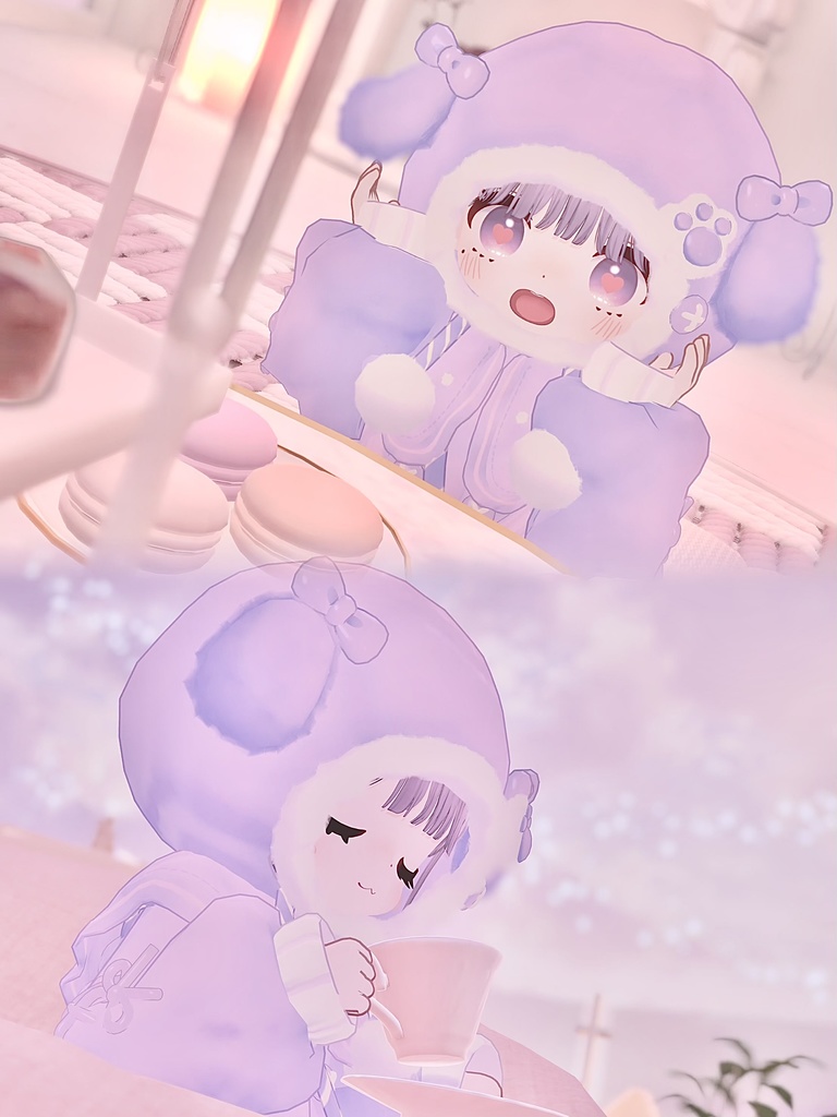 🐶Marshmallow Pup【複数アバター対応】