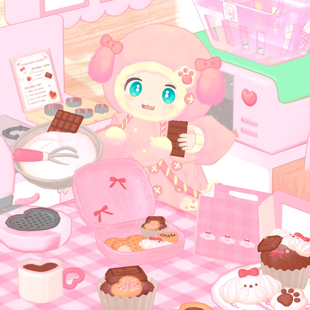 【アバター/ワールド両方対応】なまくりぃぬ🐶ショコラタイム&Pink♡Kitchen Room【VRChat】