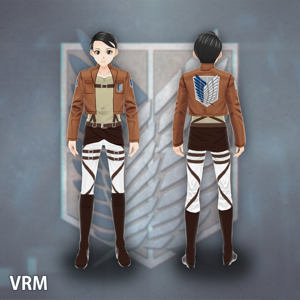 【VRoidVRMモデル】Attack On Titan - Almair Tasaka