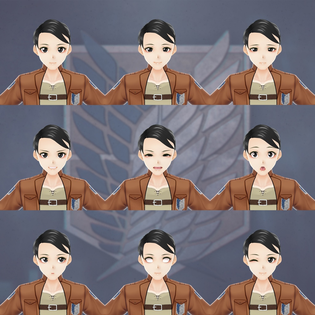 【VRoidVRMモデル】Attack On Titan - Almair Tasaka