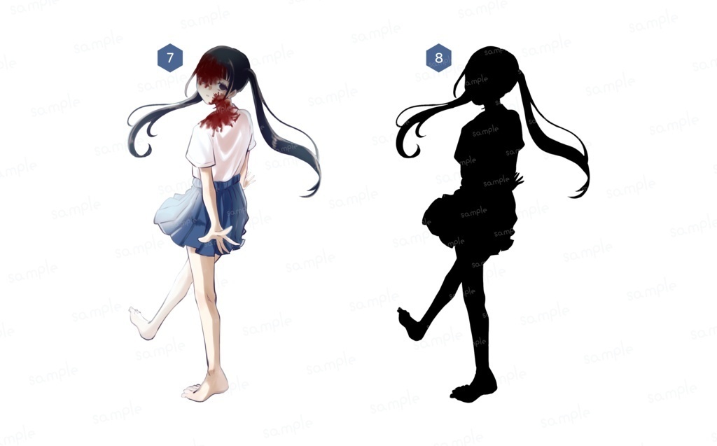 無料有【差分8種】TRPG___01【TRPG立ち絵素材】