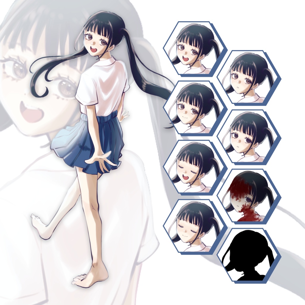 無料有【差分8種】TRPG___01【TRPG立ち絵素材】