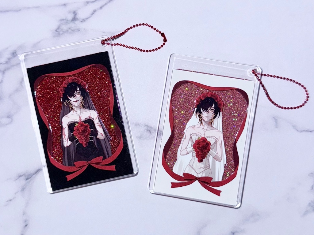 流れるグリッターアクキー (ウェディングトワ)