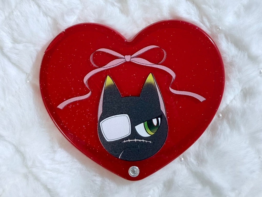 コンパクトハートミラー