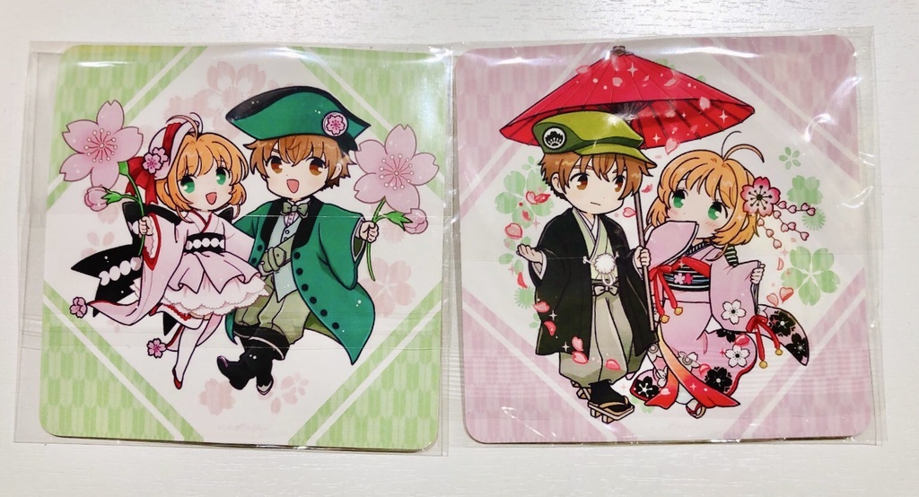 【再版】小狼×さくら和風アクキー2種