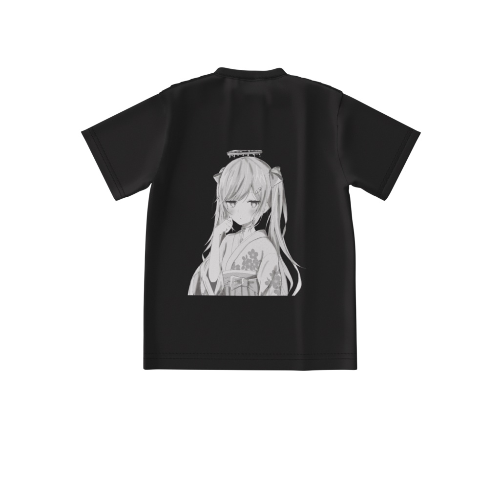 オリキャラ【KOIちゃん】Tシャツ （ブラック）