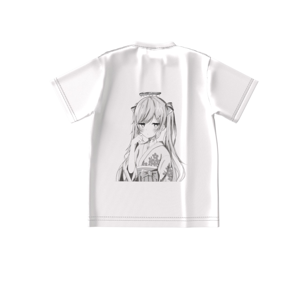 オリキャラ【KOIちゃん】Tシャツ (ホワイト)